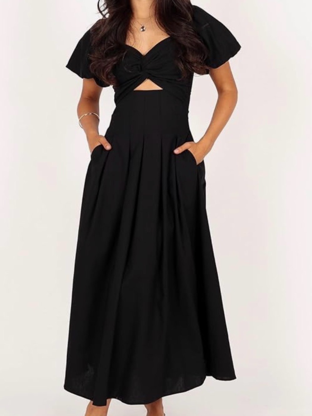 Petal & Pup Maria Puff Sleeve Midi Dress!